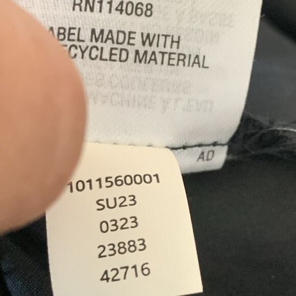 And Now This Mini Dress Large Smocked Short Puff Sleeves A-Line Cotton Black New - Picture 9 of 11